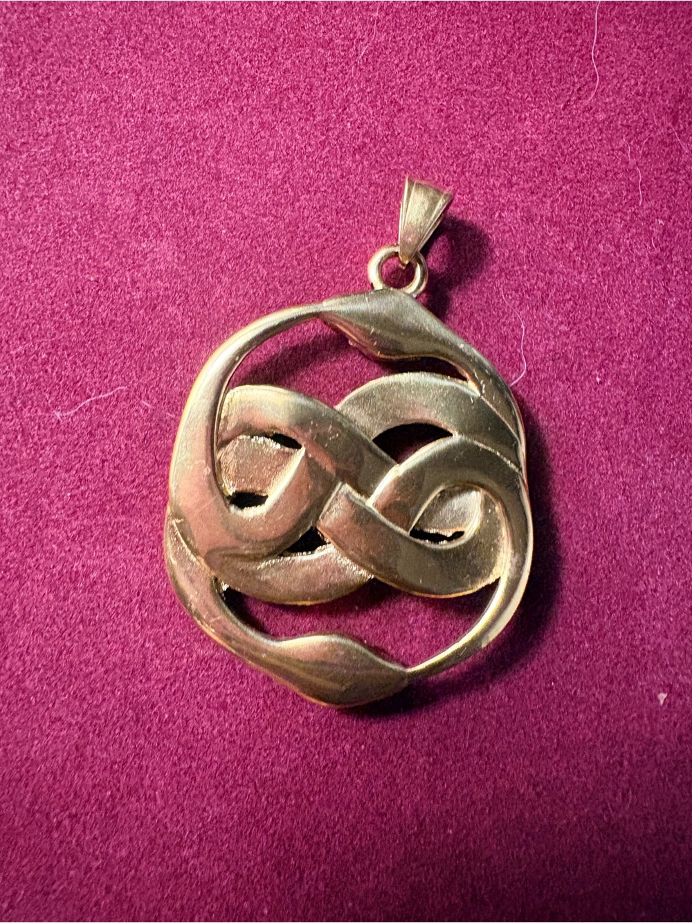 Gold Tone Celtic Knot Pendant Necklace -  pendant Elegant Women's Jewelry